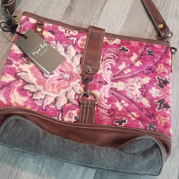 Myra Bag Handbags - Myra Bag pink rug/leather purse/handbag NWT